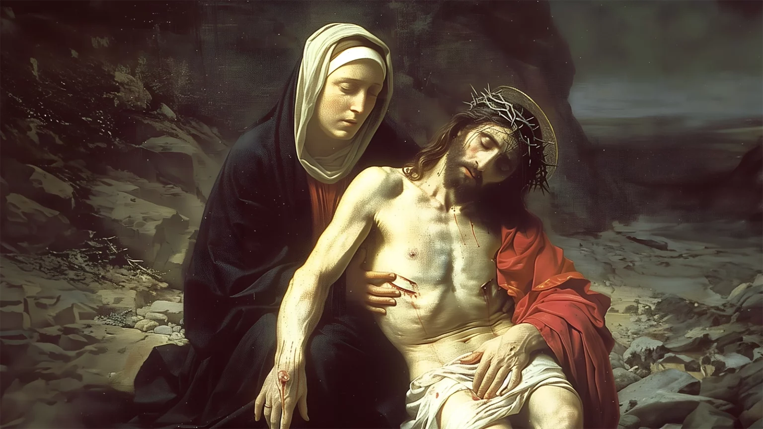 Na rękach Zbawiciel, w Sercu miecz Na rękach Zbawiciel, w Sercu miecz